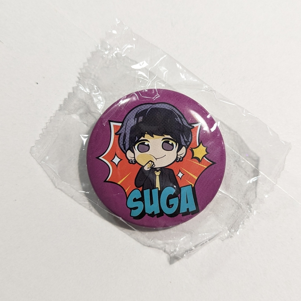 BTS Tinytan Suga Agust-D Can Badge / Button